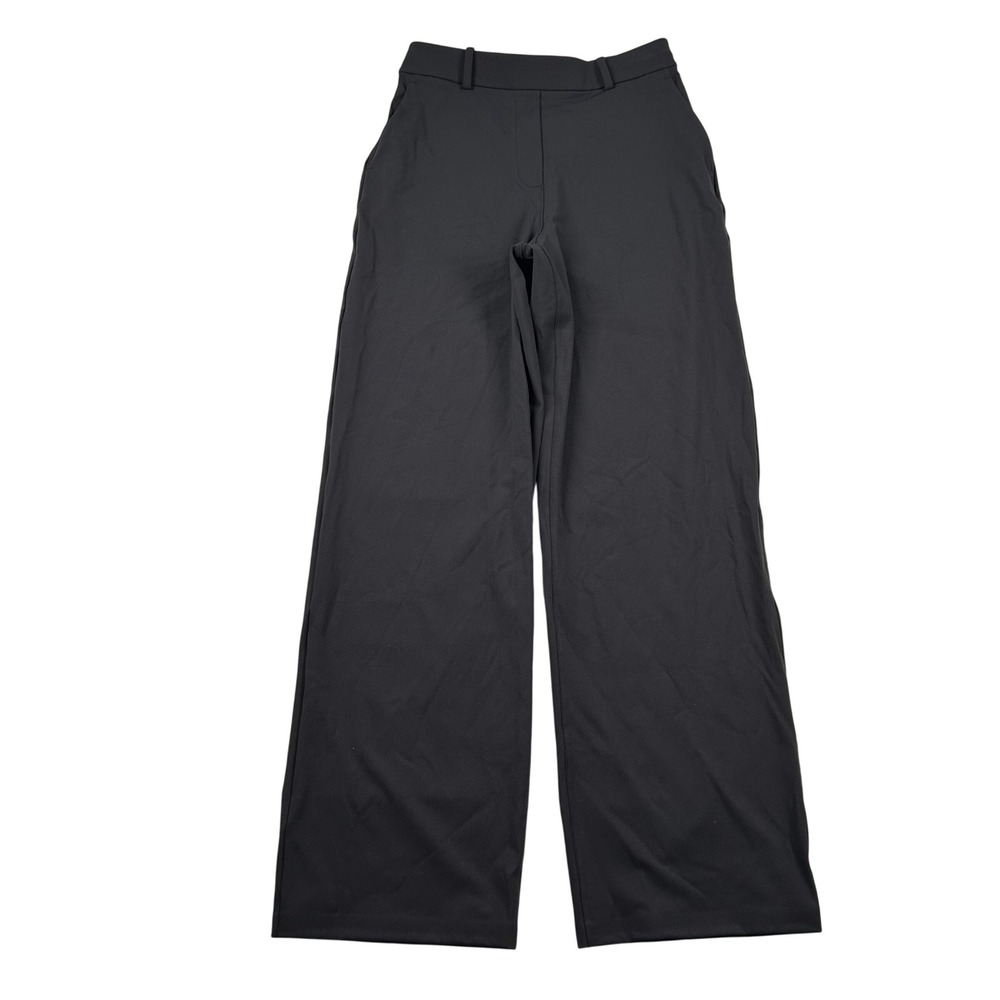 Lululemon Pants Womens M Daydrift High-Rise Straight-Leg Trousers Black Ponte